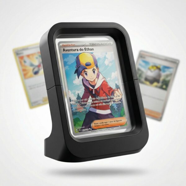 Display Premium para Cartas Pokémon Expositor de Colecionador – Preto